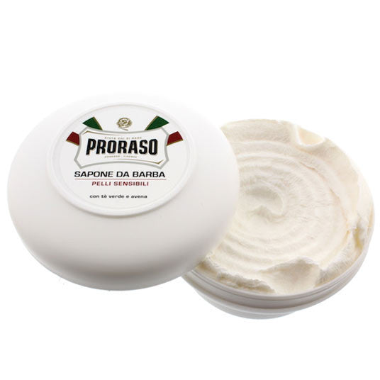 Proraso Green Tea and Oatmeal Sensitive Shaving Soap 150ml