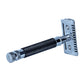 Yaqi Portal Safety Razor Closed & Open Comb Black